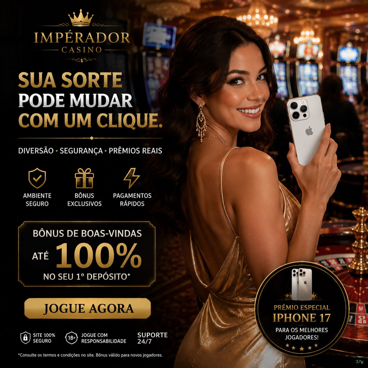 Slots online da 37g com jackpots progressivos